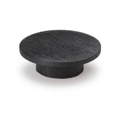 Buton din lemn pentru mobilier Echo, finisaj negru periat